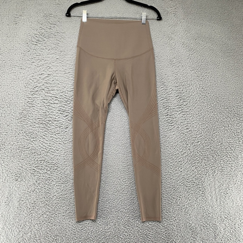 Fanka Leggings Womens Small Beige High Rise Ankle Body Sculpt Workout Yoga